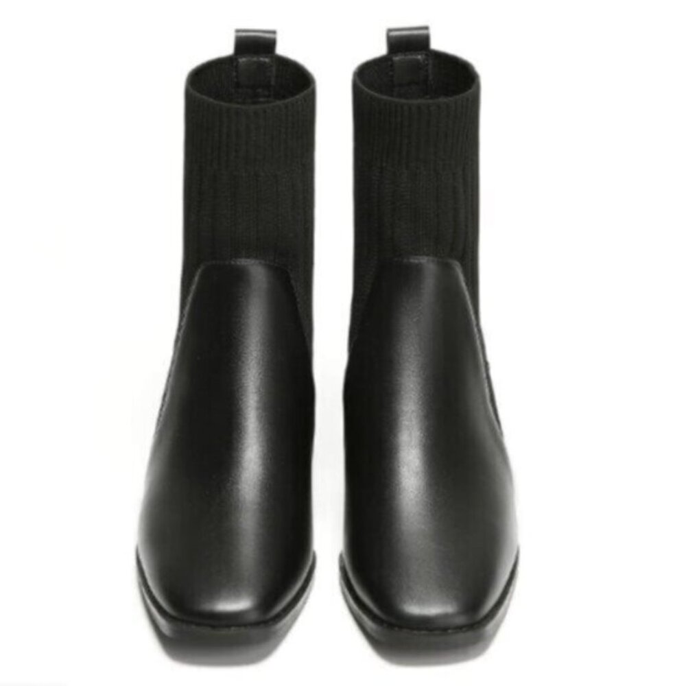 Size 6 Boots Womens EU Size 37, C. Paravano Black Low Block Heel Shoes